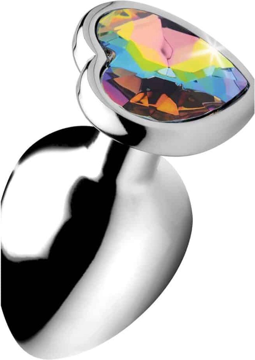 Rainbow Heart buttplug (groot)