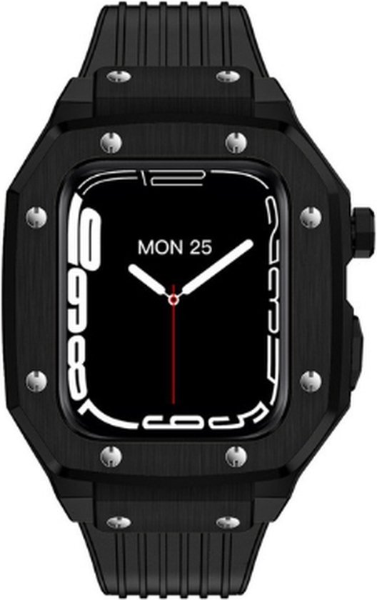 Luxe Apple Watch Case / apple watch case met bandje / stalen case voor