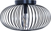 Selotus – Plafonniere – plafondlamp - lamp - zwart Wire Plafonnière - Industrieel Zwart - Metaal – Ø39,5cm