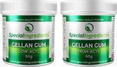 Gellan Gom Pack: Laag / Low Acyl 50 gram + Hoog / High Acyl 50 gram