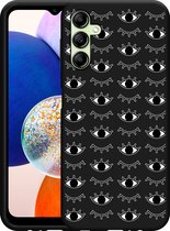 Cazy Hoesje Zwart geschikt voor Samsung Galaxy A14 4G/5G I See You