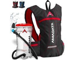 Atacama waterzak hydratatie pack fietsrugzak 2L met hydratatie blaas - Drinkzak wandelrugzak met waterfles - Drinksysteem rugzak voor wandelen waterdichte platte hydratatie pack lichtgewicht