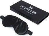 The Care Store Premium Zijden Slaapmasker – 22 Momme – Volledig Verduisterend – Voor Vrouwen en Mannen – Zwart