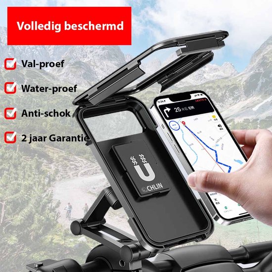 CHLIN® Premium Support Téléphone Vélo Étanche - Pour 4 à 7 pouces -  Anti-Choc Bas -... | bol
