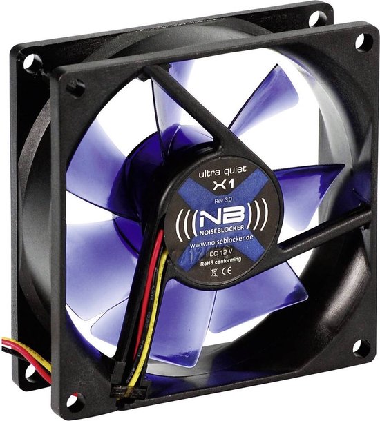 Noiseblocker BlackSilentFan X1 Computer behuizing Ventilator
