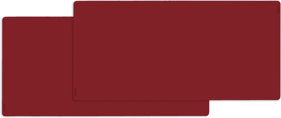 Sous-verres NOOBLU DUBL 11x22 cm - Senso Rouge rubis - Set de 4