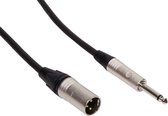 Cordial CPM 5 MP XLR Adapterkabel [1x XLR-stekker - 1x Jackplug male 6,3 mm] 5.00 m Zwart