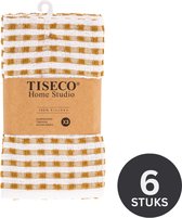 Tiseco Home Studio - Torchon OMAN - SET/6 - 100% coton - tissu éponge - ultra absorbant - séchage rapide - matériau résistant - 50x70 cm - Camel