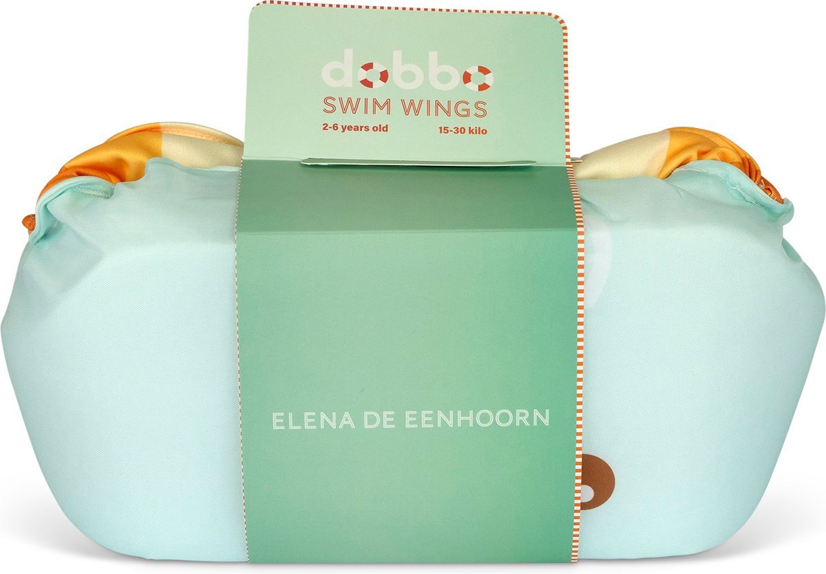 DOBBO Elena de Eenhoorn - Puddle Jumper - Zwembandjes - Zwemvest - Zwemvleugels - voor Kind van 2 tot 6 jaar - Baby blauw — afbeelding 10