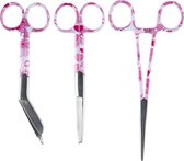 Set Soins infirmiers Love Pink - Mast Medical - Kocher - Ciseaux de premiers secours - Ciseaux chirurgicaux - Infirmière - Soins infirmiers