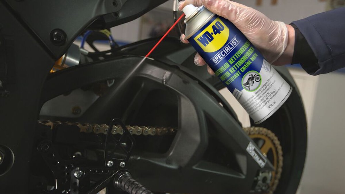 WD-40 Specialist Moto • Graisse Chaîne • Aérosol • Idéal Off-road et  conditions humides • Protection anticorrosion • compatible joints toriques  en O, X et Z • 400 ML : : Auto et Moto