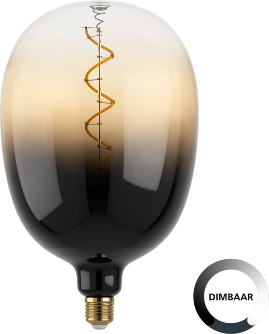 EGLO LED Lamp - E27 - Ø 18 cm - T180 - Zandkleur - 1700K - Dimbaar