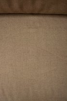 Canvas donker bruin groen met textuur uni 1 meter - modestoffen voor naaien - stoffen