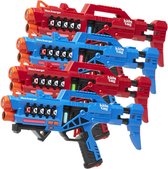 Set laser game rechargeable - 4 pistolets laser rechargeables P1 - A partir de 6 ans - Fonctions Extra - Affichage digital - Geen besoin de piles supplémentaires