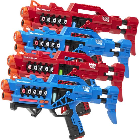 Set laser game rechargeable - 4 pistolets laser rechargeables P1 - A partir  de 6 ans 