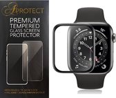 APROTECT® - Screenprotector voor Apple Watch 4 40mm - Tempered glass - Geschikt voor iWatch 4 40mm - Full Cover Screen protector
