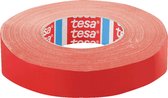 Tesa 4651 textieltape - 50 meter per rol - rood breedte 15 mm