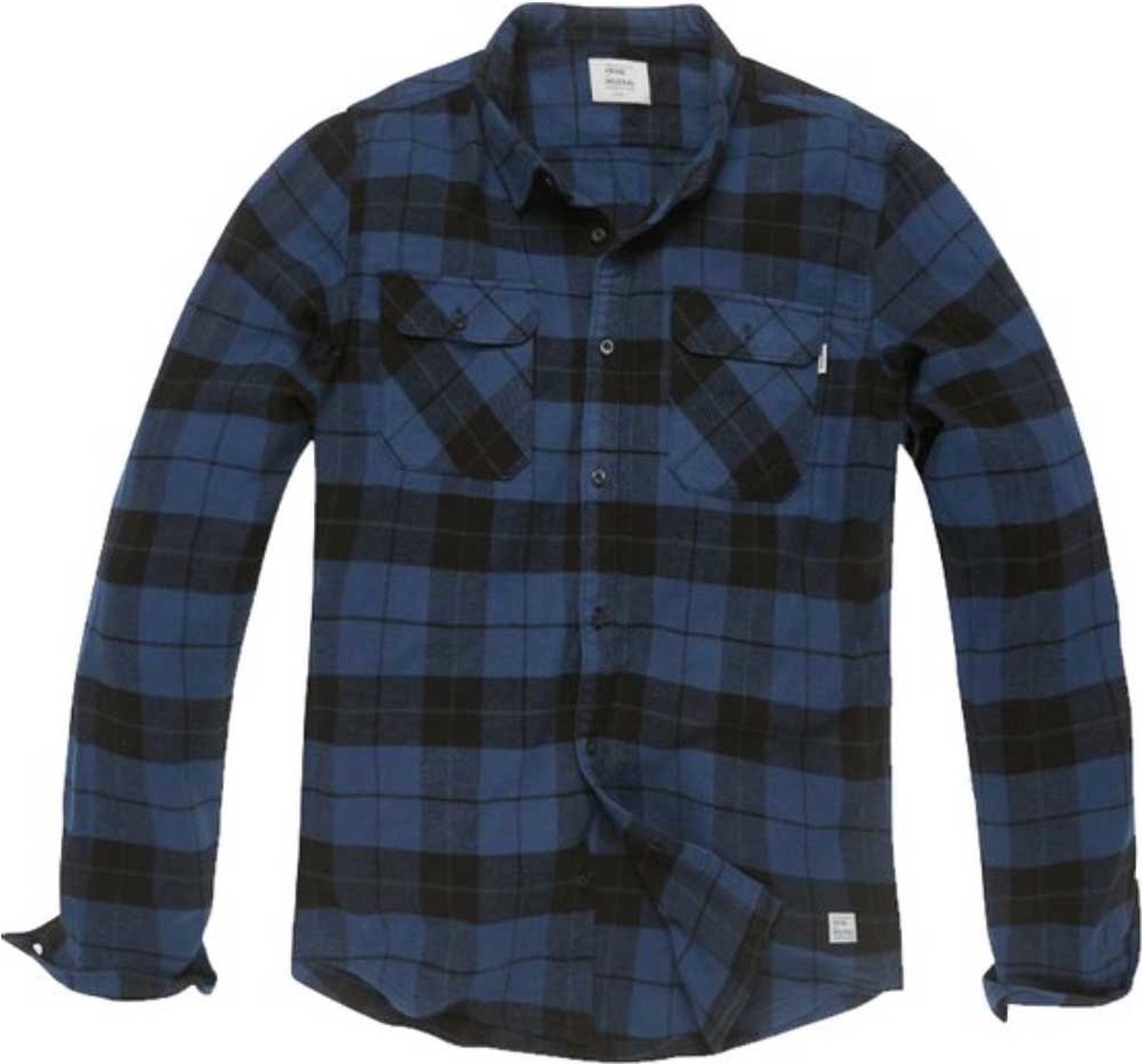 Vintage Industries Sem Flannel Overhemd Heren Kobalt Check