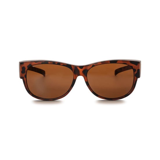 IKY EYEWEAR overzet zonnebril dames OB-1009B-havana