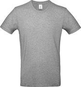 B&C Exact 190 T-Shirt - Ronde Hals - Unisex - Sports grijs - Small