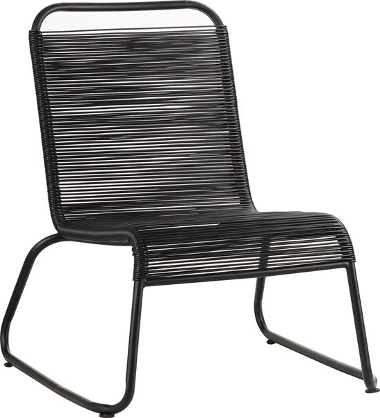Chaise de jardin avec repose-pieds - Chaise longue - Mobilier de jardin -  Relax - Zwart | bol.com