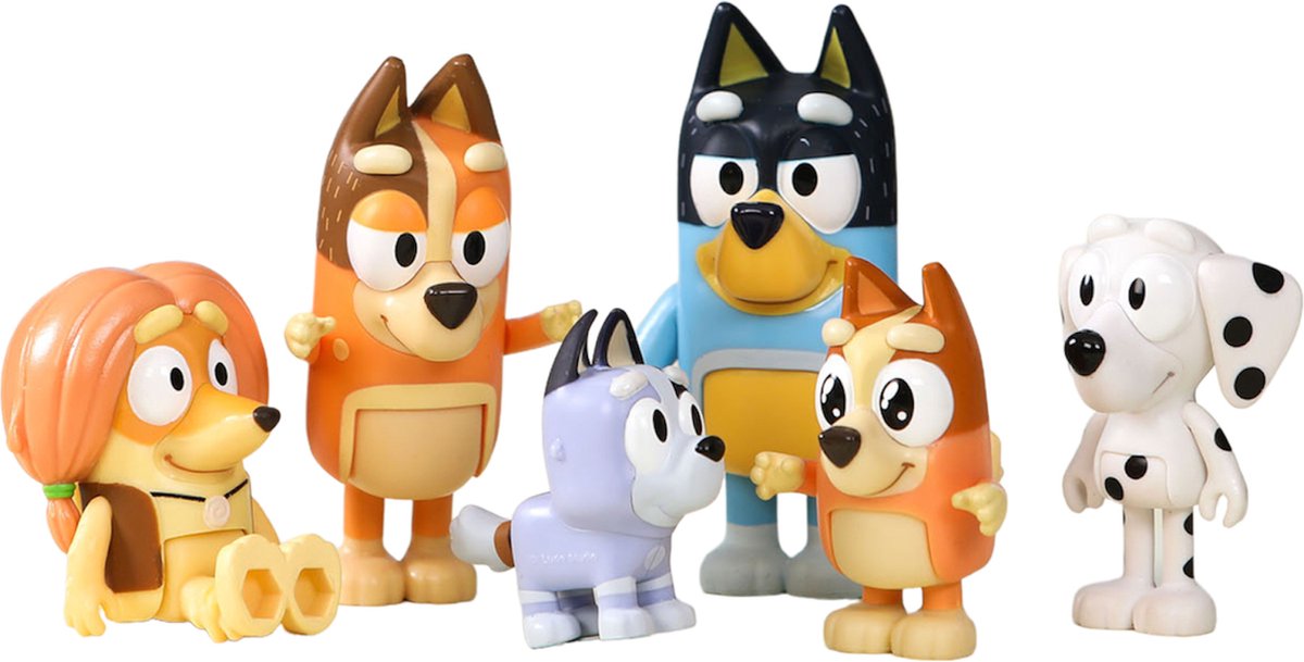 BLUEY - 8 Speelfiguren Familie & Vrienden - Speelfigurenset — afbeelding 9