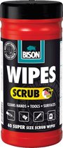 Bison Wipes Scrub - 40 stuks