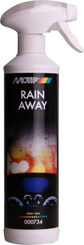 Foto: Motip car care black rain away water repellent for windows mirrors 500ml trigger