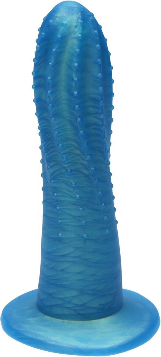 Goedkoopste Ylva & Dite - Prickly Pear - Siliconen dildo - Made in Holland - Goud Blauw Metallic