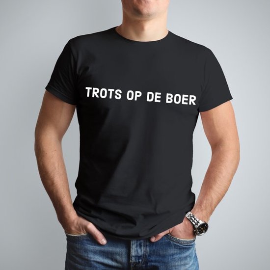 Groen T-shirt - Trots Op De Boer - XL