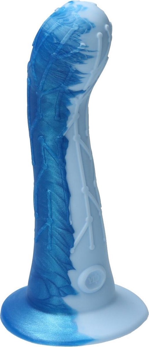 Goedkoopste Ylva & Dite - Cryptodite - Siliconen G-spot / Anale dildo - Made in Holland - Pastel Blauw / Helder Blauw Metallic