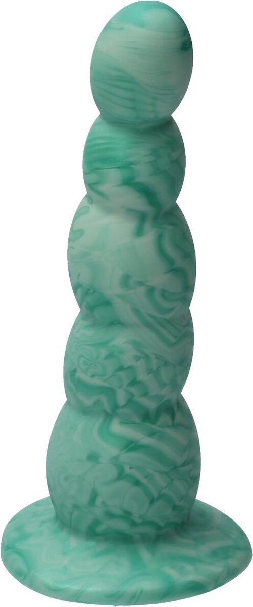 Goedkoopste Ylva & Dite - Circe - Siliconen Anale / Vaginale dildo - Made in Holland - Pastel Groen / Fruit Groen Metallic
