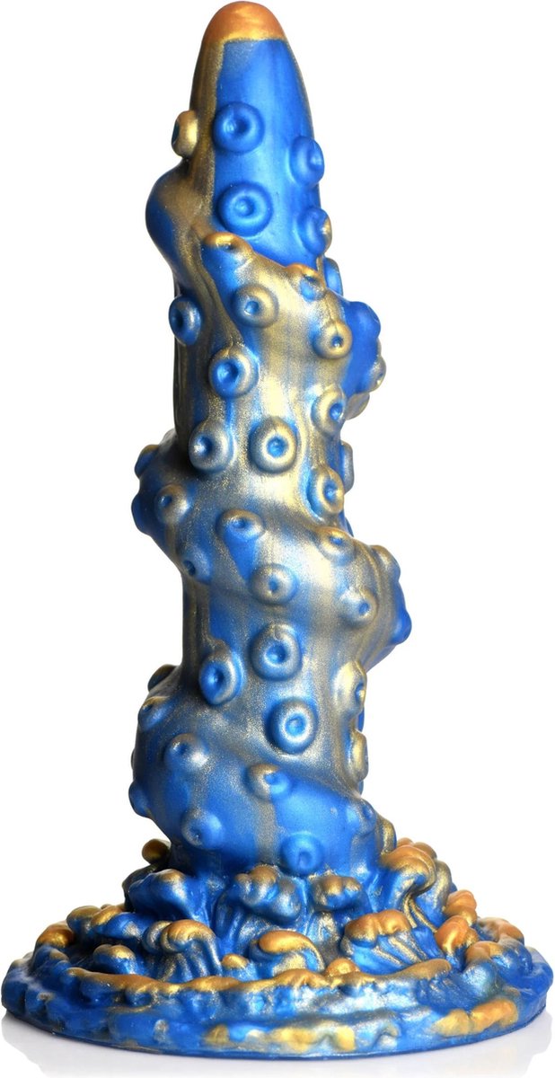 XR Brands AH108 - Kraken Silicone Dildo - Blue