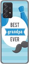 Geschikt voor Samsung Galaxy A53 5G hoesje - Spreuken - Best grandpa ever - Quotes - Opa - Siliconen Telefoonhoesje
