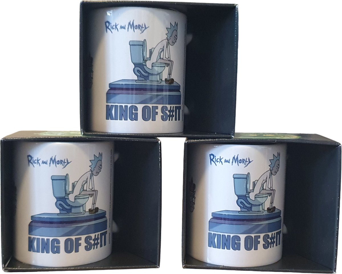 Rick & Morty - King of S#!T - Mok - Vaatwasbestendig - microgolfovenbestendig
