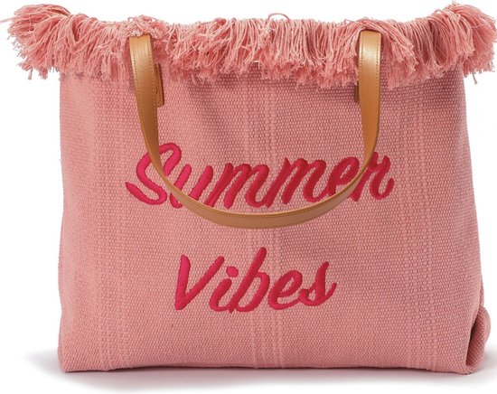 Strandtas-roze-summer