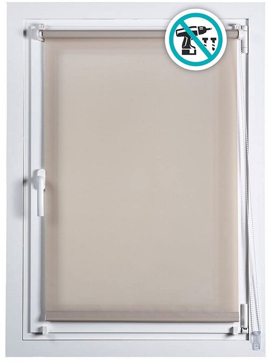 Rolgordijn Stor Planet Clip&Fix Steen (75 x 180 cm)