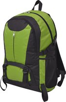 vidaXL - Hiking - rugzak - 40 - L - zwart - en - groen