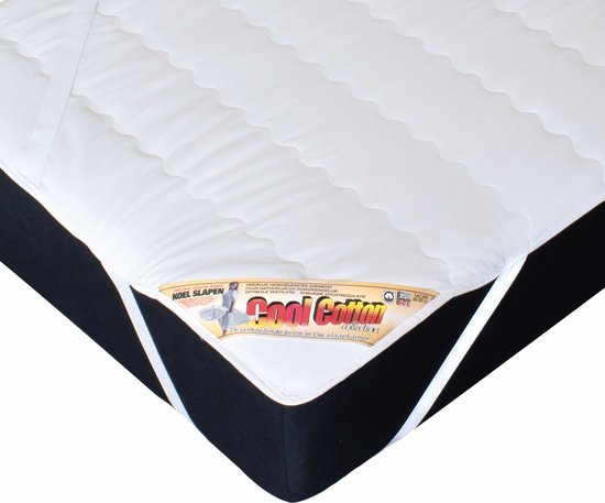 Top en coton cool | Surmatelas de refroidissement | 100% Pur coton | Absorbant, frais et frais | Protege matelas | 180x200cm