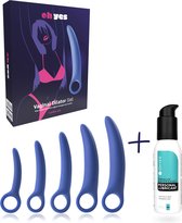 Dilator set Vaginisme - Dilators voor vrouwen - 5 delige Dildo of Pelottes set + Glijmiddel