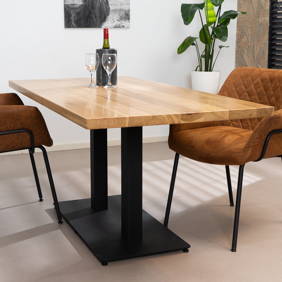 Bronx71® Eettafel Sven eikenhout 160 x 80 cm