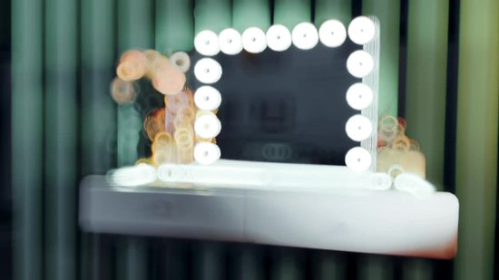FENCHILIN Grand Miroir de Vanité Hollywood avec Lumières Fixé au