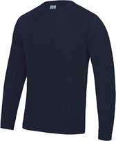 Unisex T-shirt met lange mouwen Cool T 'French Navy' - M