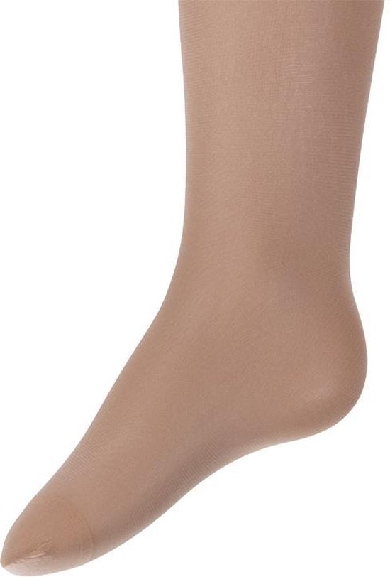 Beige glanzende kinderpanty van 40 denier.