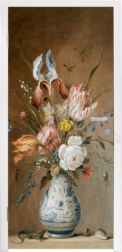 Poster de porte - Fleurs - Art - Vintage - Maîtres anciens - Sticker de  porte - Porte... | bol.com