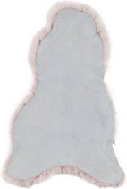 Dyreskinn Schapenvacht ijslands kort roze 90-110cm lengte / 60-70cm breedte