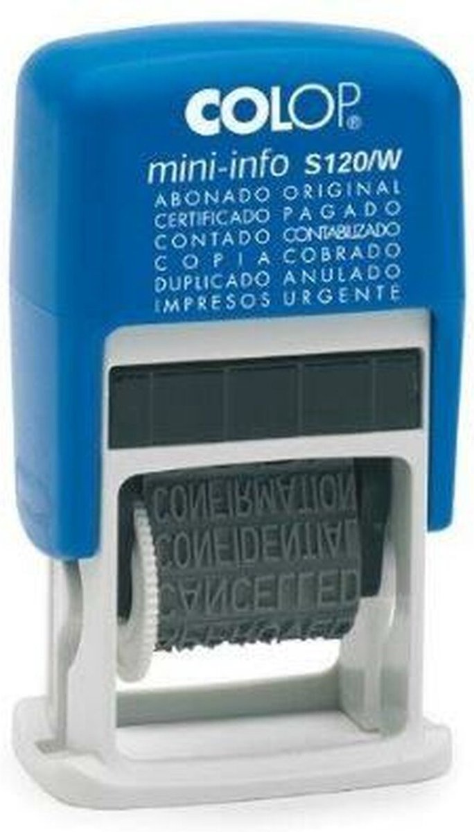 Zegel Colop S120/W 4 x 20 mm Blauw