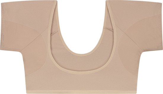 ConfidenceForAll® College Top - Dames Anti Zweet Topje met pads - Maat 36 S - Beige
