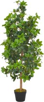 vidaXL - Kunstplant - met - pot - laurierboom - 120 - cm - groen