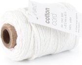 Cotton Cord / Katoen touw 50 meter wit ø2mm